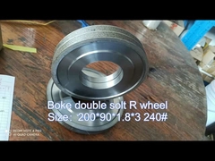 مباشرة من الشركة المصنعة: عجلات الماسية ذات الزقاقين الممتازة للآلات ذات الحواف المستديرة المزدوجة - شارب