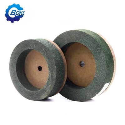 أداء جيد شكل الكأس الخضراء 150mm Bk عجلة البوليسة لجهاز الحواف