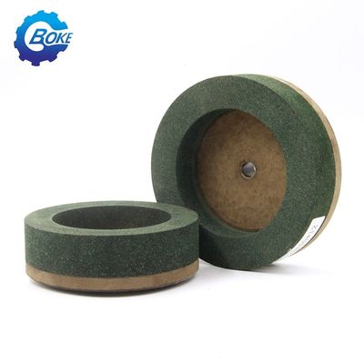 أداء جيد شكل الكأس الخضراء 150mm Bk عجلة البوليسة لجهاز الحواف