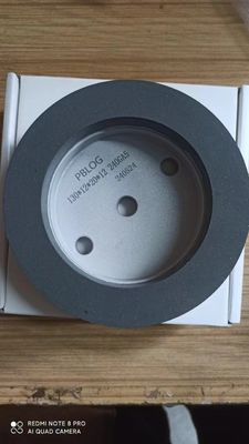 عجلة طلاء الراتنج / عجلة طحن الراتنج 150mm البيضاء البني 120-240 الحصى للآلة مزدوجة الحافة