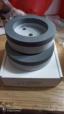 عجلة طلاء الراتنج / عجلة طحن الراتنج 150mm البيضاء البني 120-240 الحصى للآلة مزدوجة الحافة
