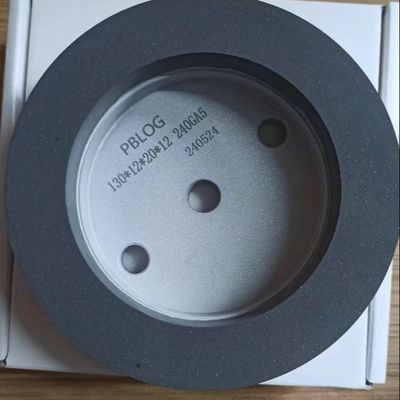 عجلة طلاء الراتنج / عجلة طحن الراتنج 150mm البيضاء البني 120-240 الحصى للآلة مزدوجة الحافة