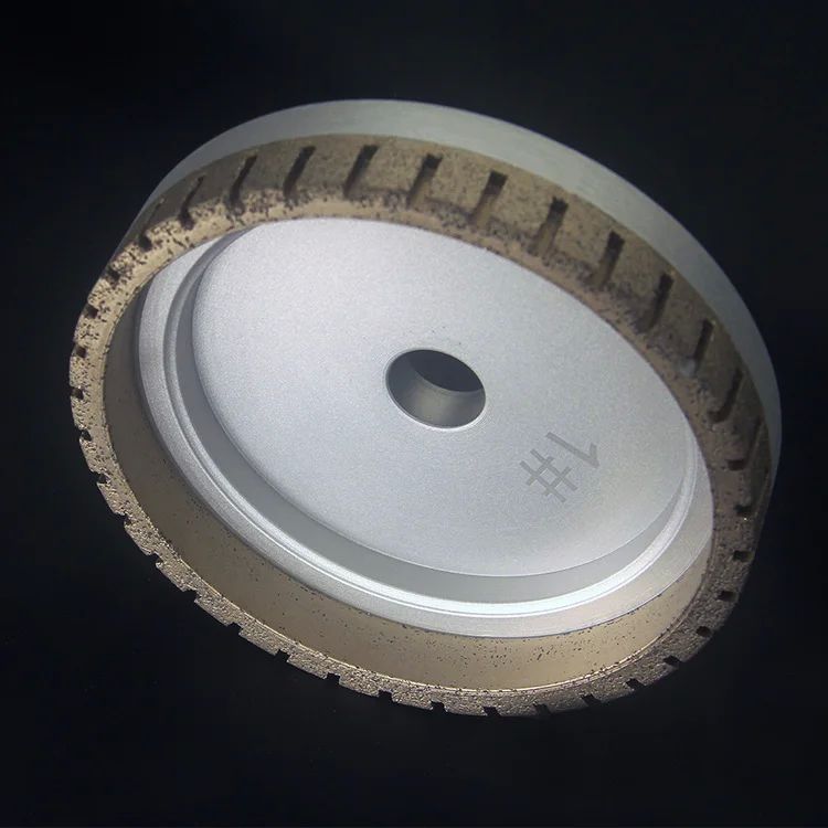 عجلة طلاء الماس طويلة الأمد 150mm ثقب الشراع 12/22/30mm 240# Grit 4500rpm السرعة